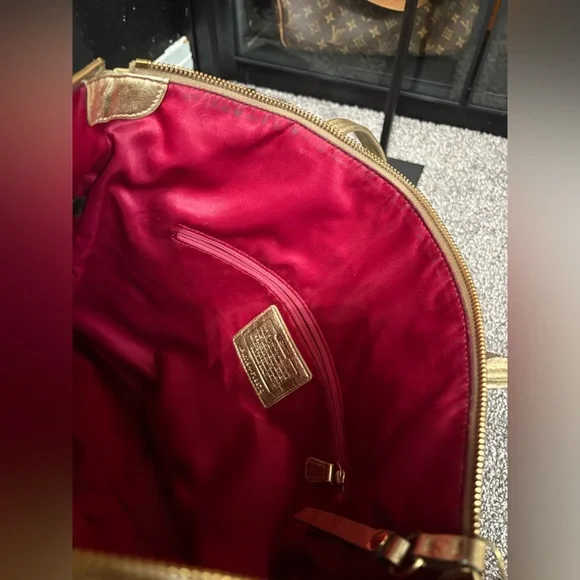 Coach Gold and Brown Tote Bag - Picture 9 of 16